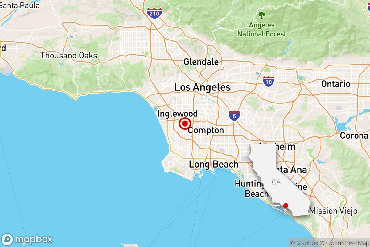 Source-feed image associated with Magnitude 2.6 earthquake jars Hawthorne, surrounding communities
