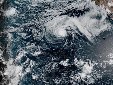 Source-feed image associated with Genevieve becomes a Category 5 hurricane but is not expected to make landfall