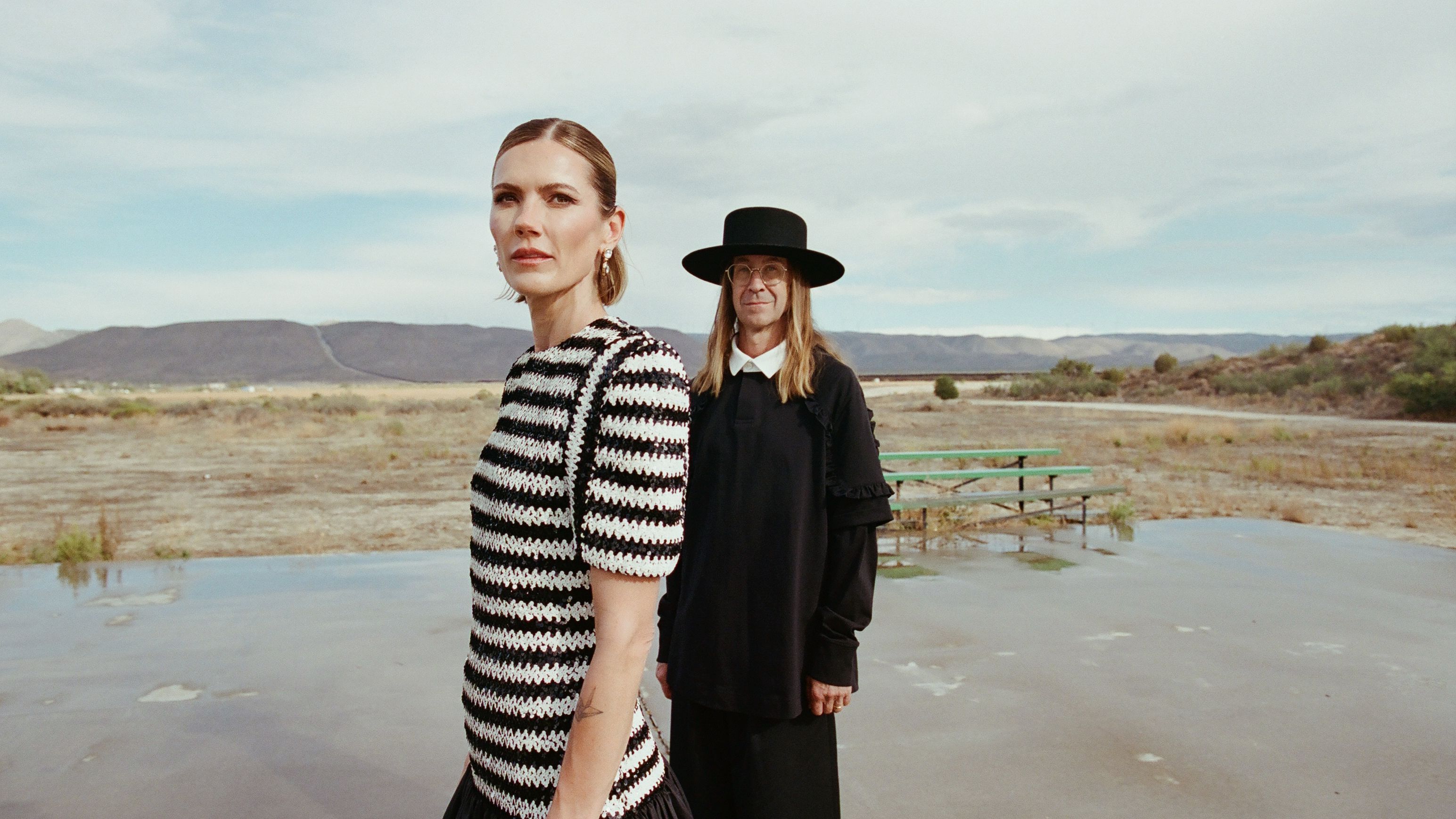 Source-feed image associated with The Bride Wore 4 Vintage Dresses and a Custom Letterman Jacket For Her California Desert Wedding
