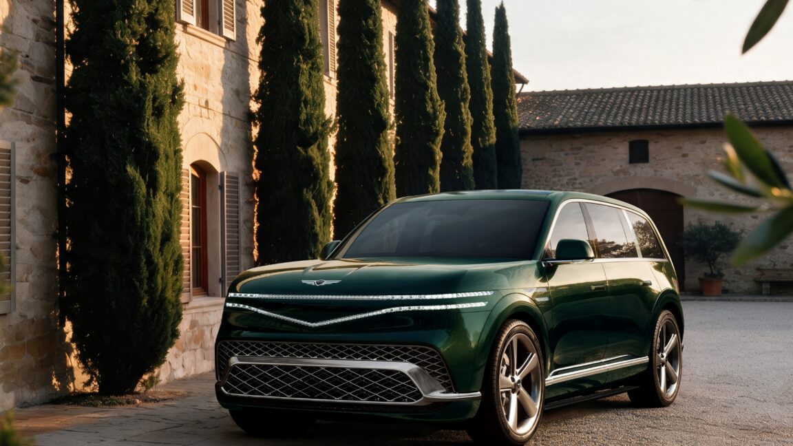 Source-feed image associated with Genesis joins the giant electric SUV club with new GV90
