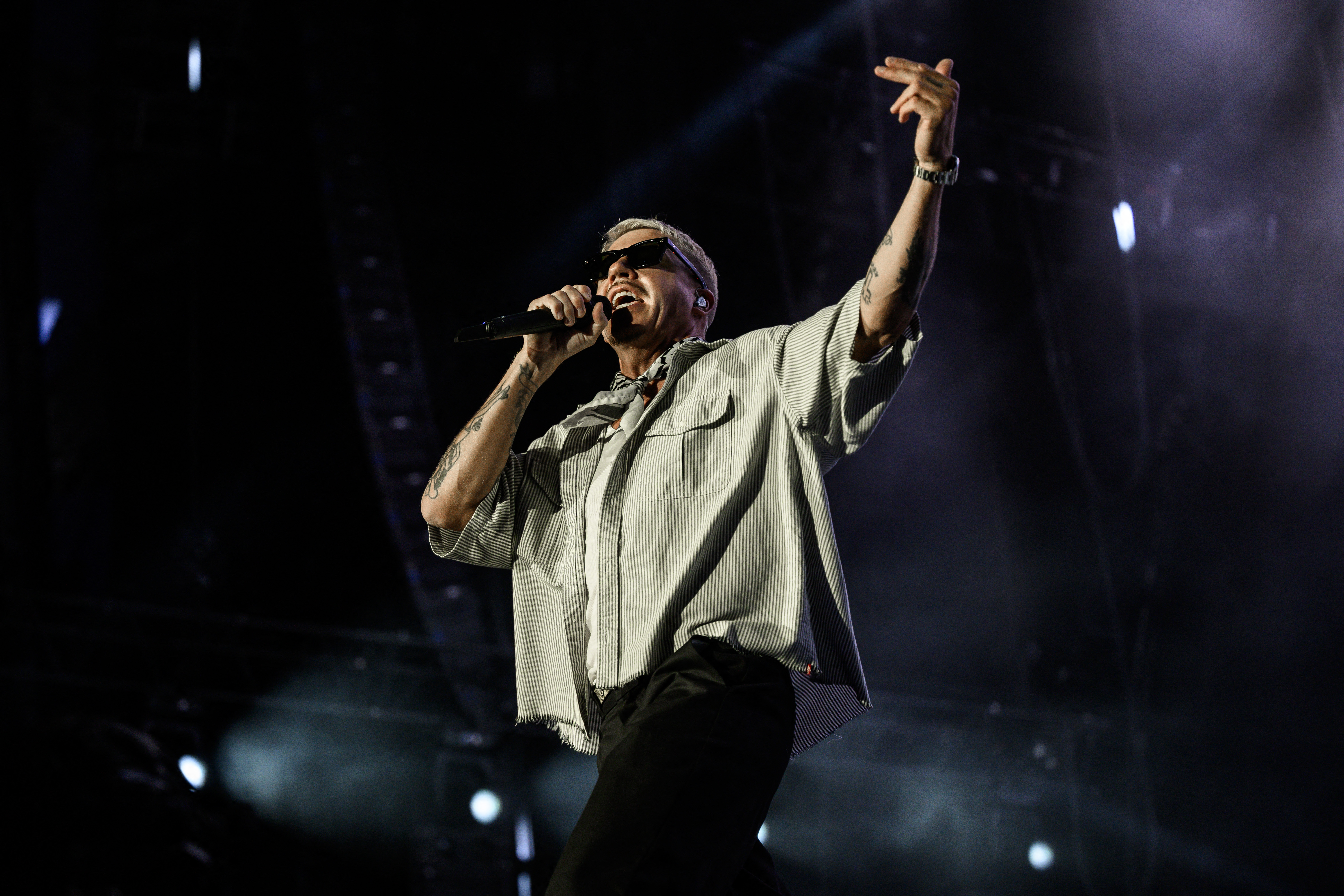 Source-feed image associated with Macklemore Donating $1 Million Salary from Ed Sheeran Tour to Support Palestine: ‘I Invite Robert Kraft to Match My Donation’