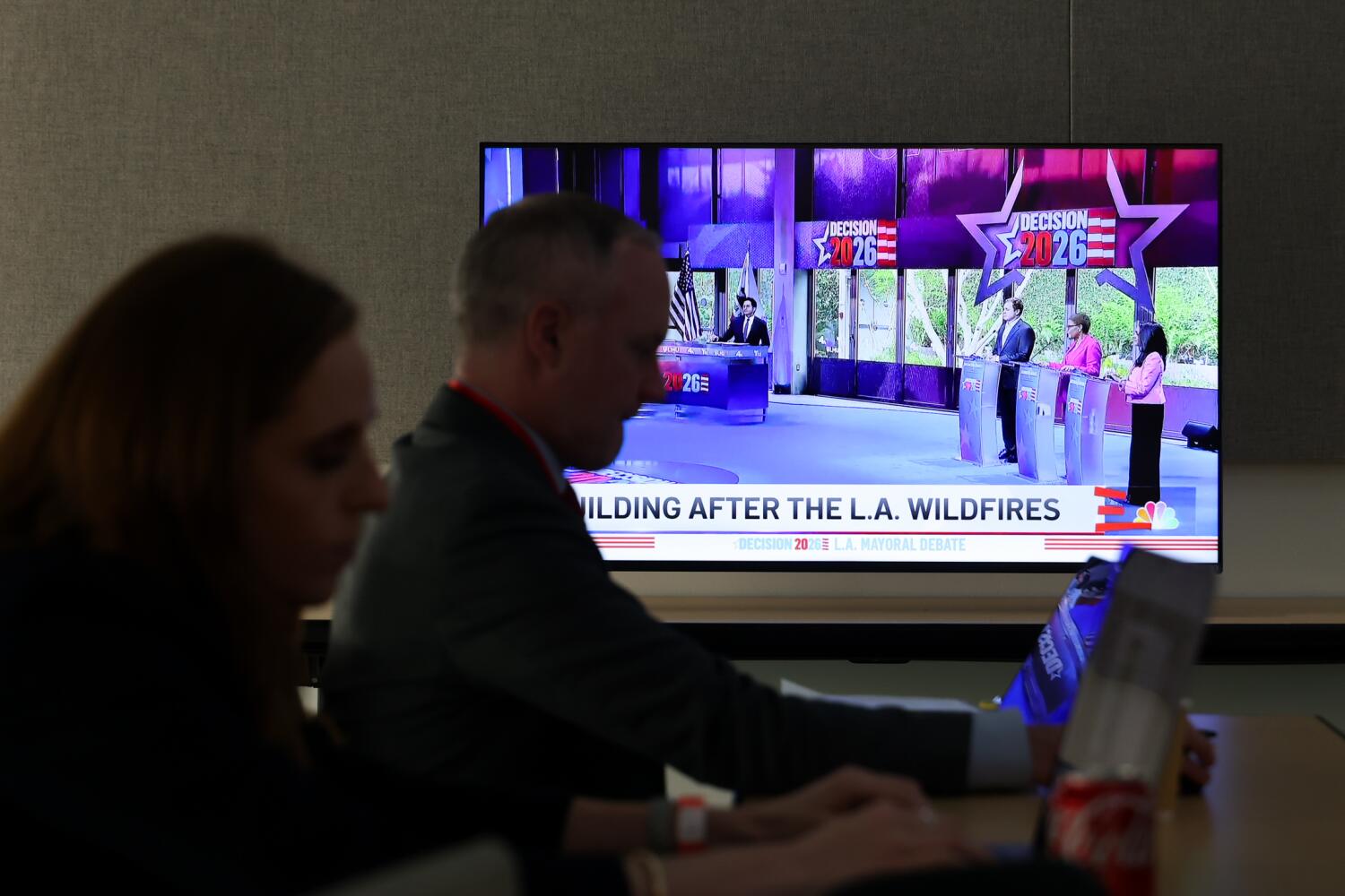 Source-feed image associated with Poll shows Bass, Raman and Pratt locked in tight race ahead of Tuesday's mayoral primary