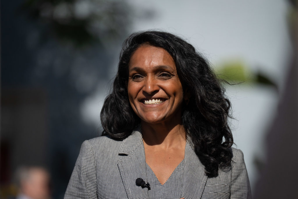 Source-feed image associated with Progressive Nithya Raman advances to November runoff against Los Angeles Mayor Karen Bass