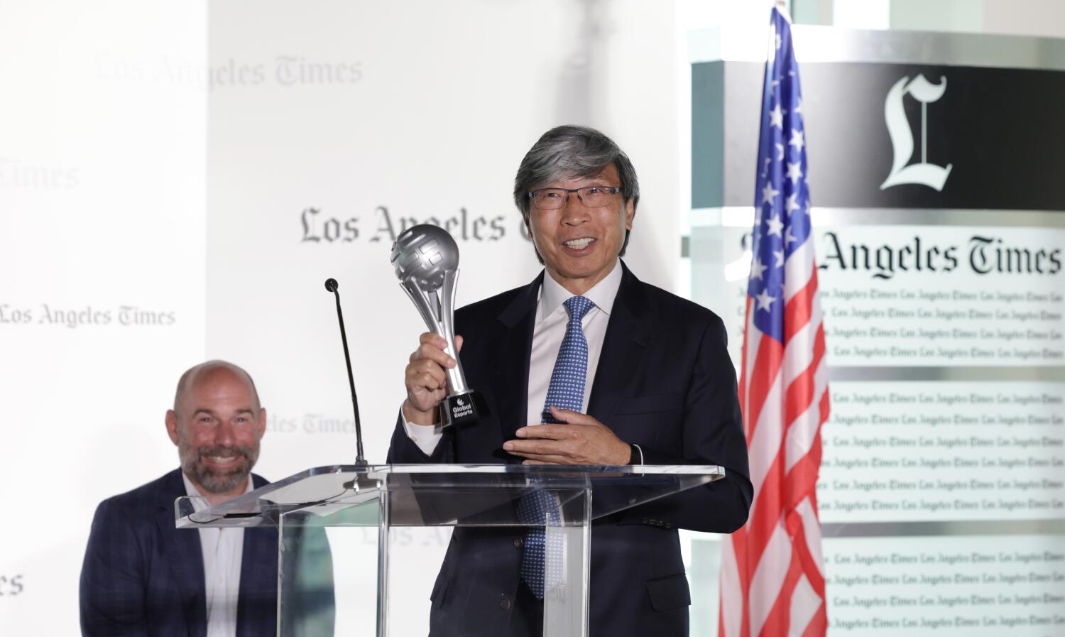 Source-feed image associated with If Dodgers are put up for sale, previous runner-up Patrick Soon-Shiong is interested