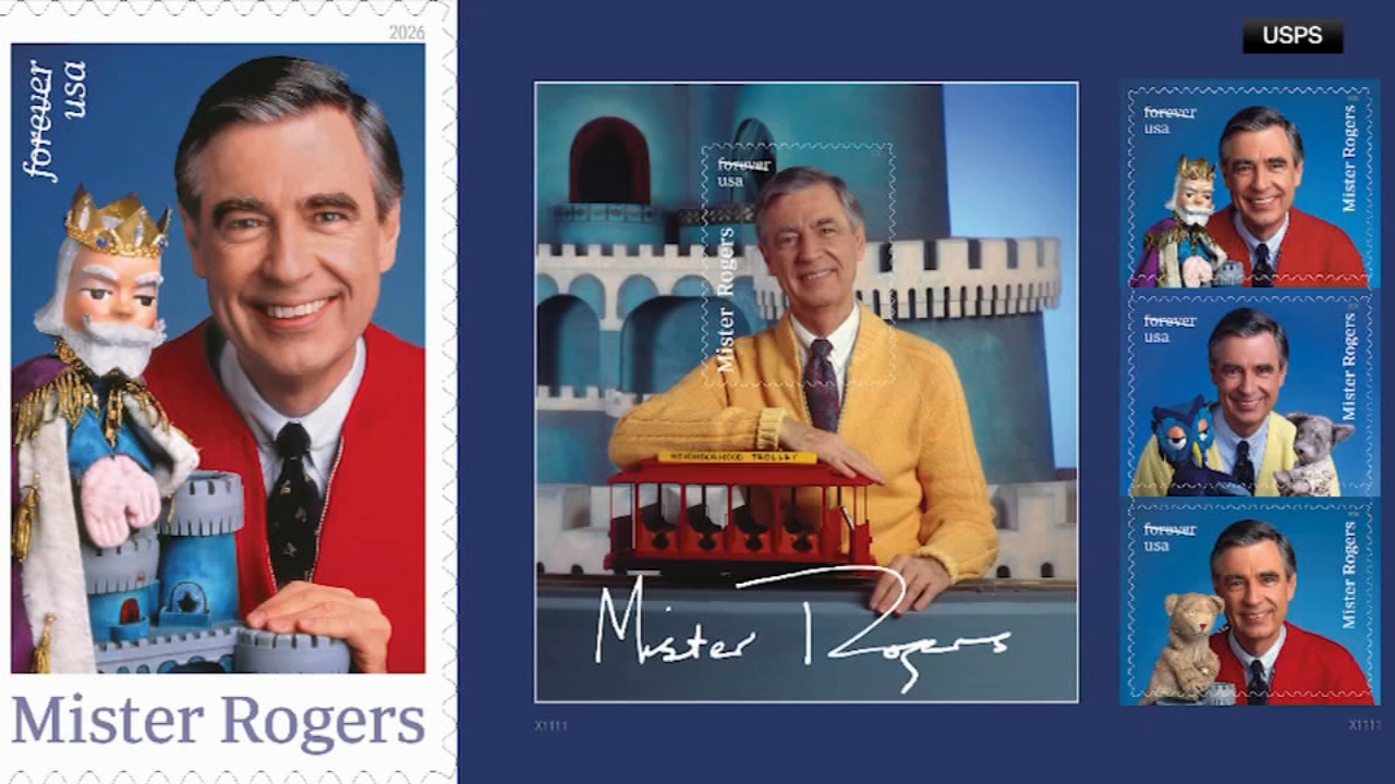 Source-feed image associated with Beloved 2018 Mister Rogers stamps return after winning USPS contest