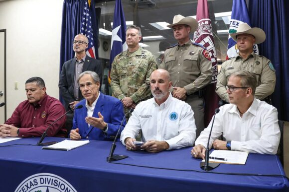 Source-feed image associated with Texas Mobilizes Ahead of Tropical Storm Edouard