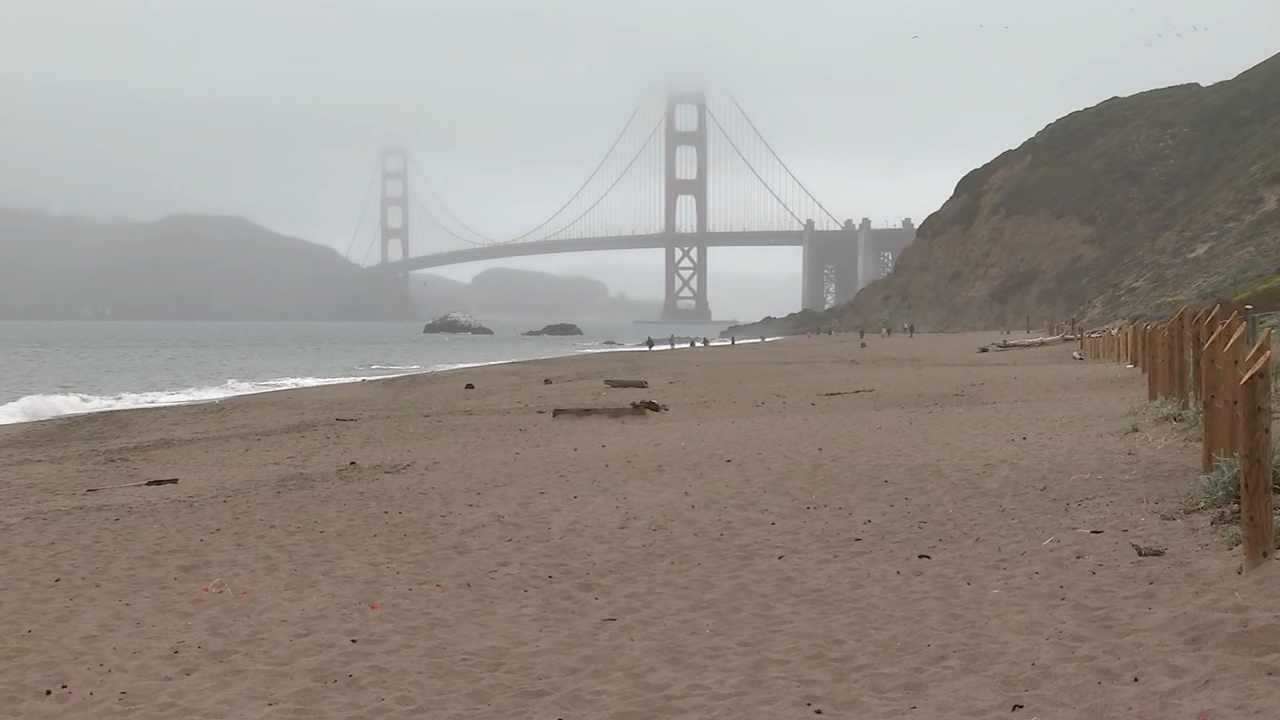 Source-feed image associated with Mother, daughter in critical condition after being swept into Baker Beach by waves: SFFD