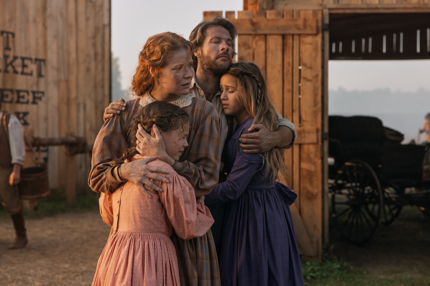 Source-feed image associated with ‘Little House’ Star Crosby Fitzgerald on ‘American Primeval’ Inspiration, the Ingalls’ ‘Risky Move’ and Welcoming a Baby Cow in Season 2