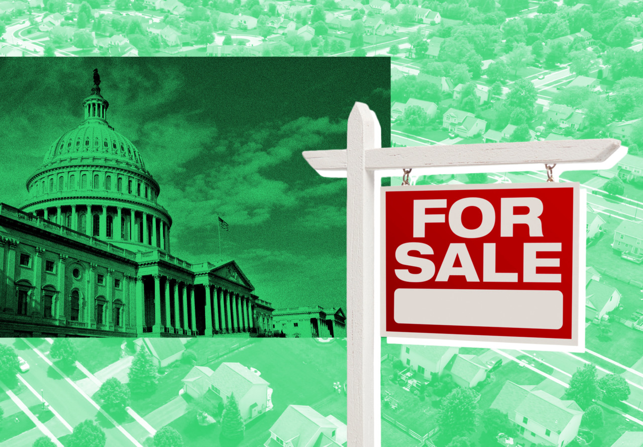 Source-feed image associated with Trump may say he’s banning Wall Street from buying homes. Does the bipartisan housing bill actually do that?