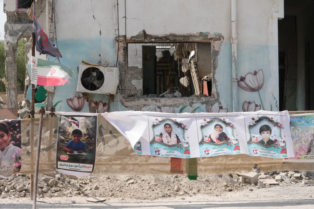 Source-feed image associated with The Iranian school struck in the war's earliest attacks is now a memorial for children