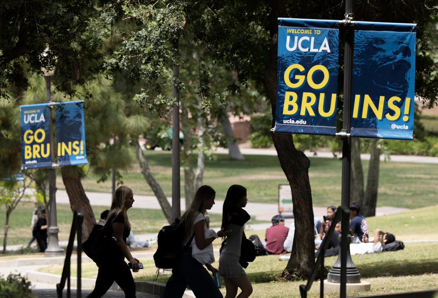 Source-feed image associated with Justice Department sues UCLA for the third time, alleges antisemitism against students
