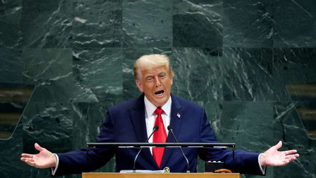 Image from linked report: WATCH: Trump addresses 2026 United Nations General Assembly