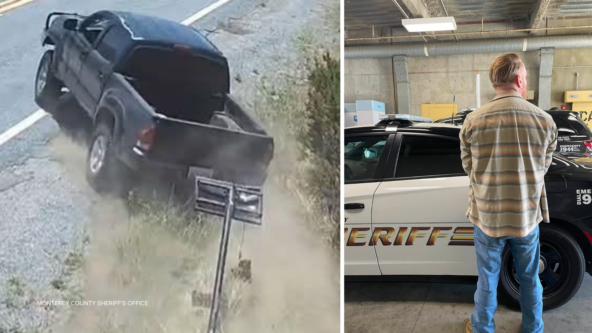 Source-feed image associated with Pismo Beach man arrested for damaging Flock Safety cameras in Monterey County, deputies say