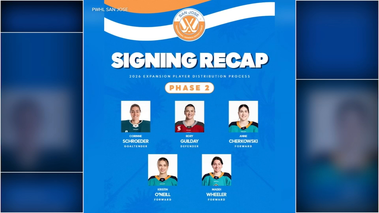Source-feed image associated with Players of San Jose's new professional women's hockey team excited to build in Bay Area