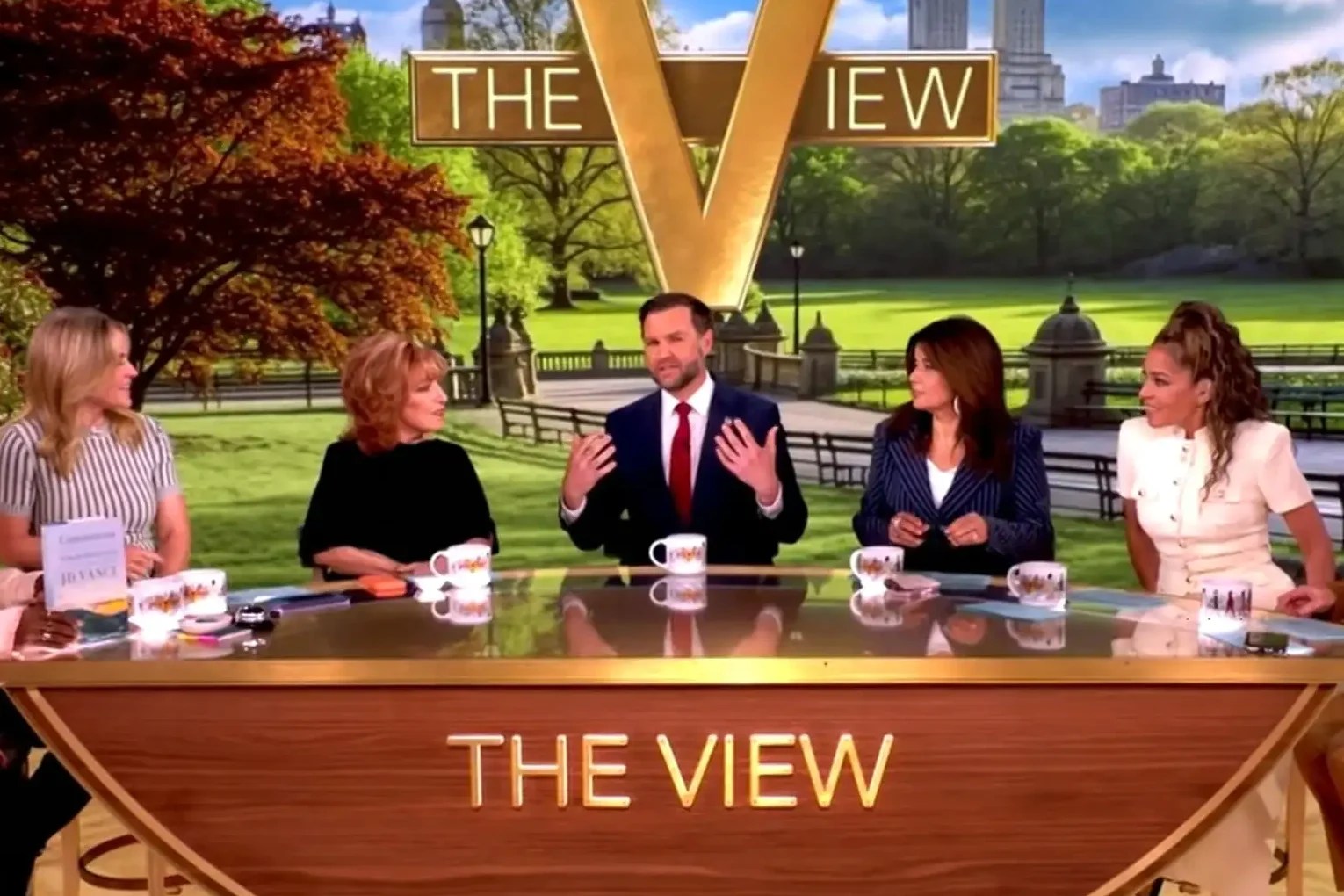 Source-feed image associated with ‘The View’ Hosts Grill JD Vance on Epstein Files, ICE and Trump: ‘Are You His Interpreter or His Vice President?’