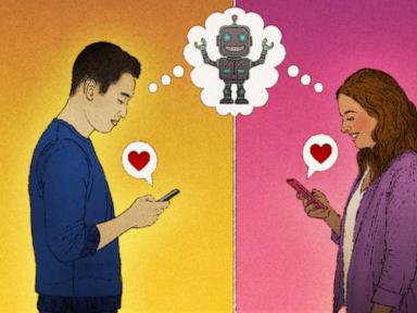 Source-feed image associated with AI chatbots hit the dating scene, becoming the lovelorn's modern-day Cyrano
