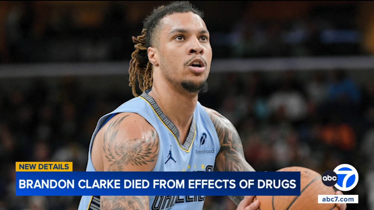 Source-feed image associated with Grizzlies player Brandon Clarke's cause of death released by LA County Medical Examiner