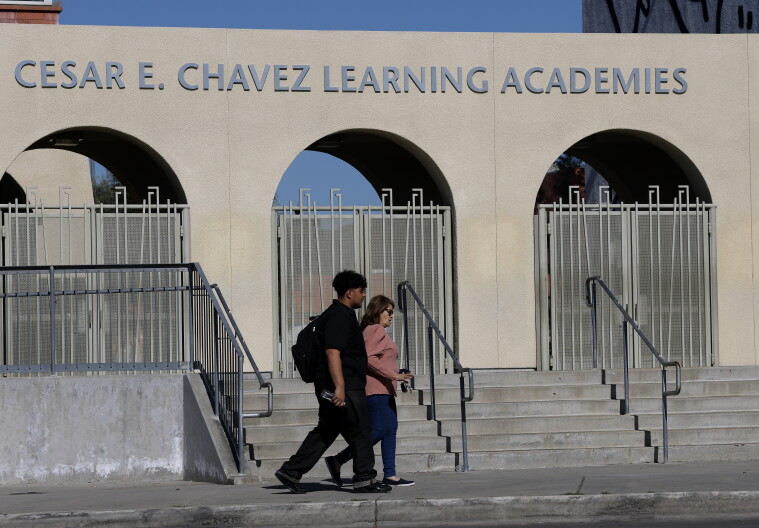 Source-feed image associated with LAUSD takes Cesar Chavez's name off two schools following community votes