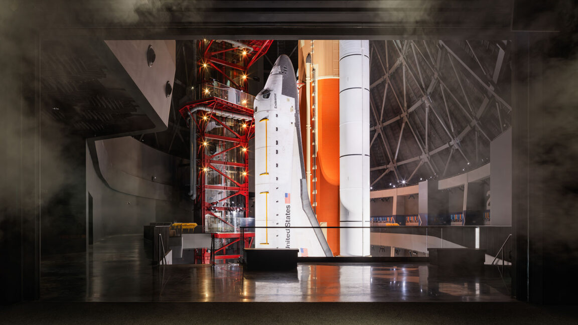 Source-feed image associated with We got a sneak peek of the final space shuttle set to go on public display