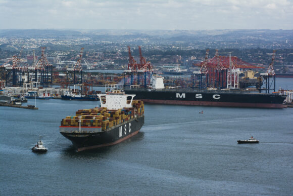 Source-feed image associated with Top Container Line Halts Russian Black Sea Service Due to Drones