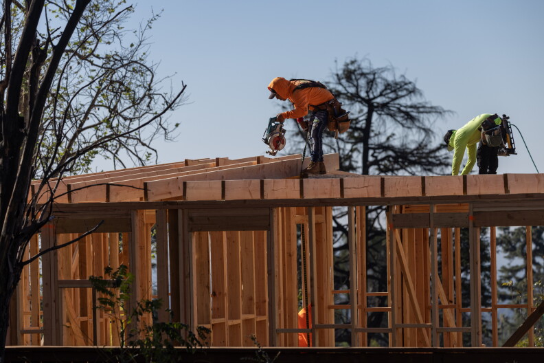 Source-feed image associated with Housing advocates sued over local duplex bans after the LA fires. Now, two cities are backing down