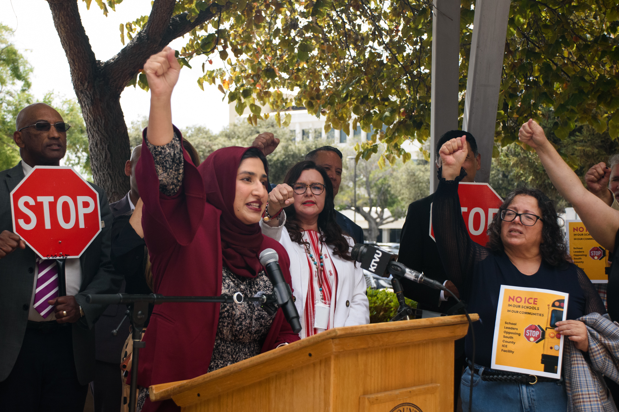 Source-feed image associated with Santa Clara County School District Leaders Stand Against ICE Facility in Gilroy