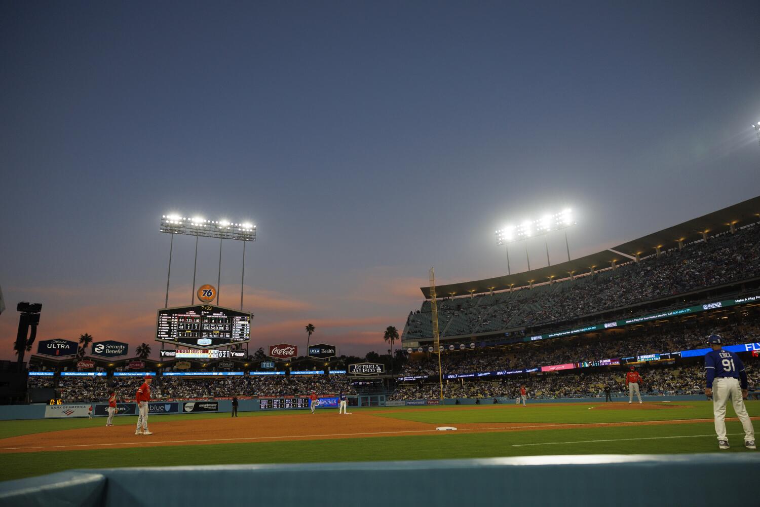 Source-feed image associated with Lopez: There might be one advantage to climate change: More home runs at Dodger Stadium