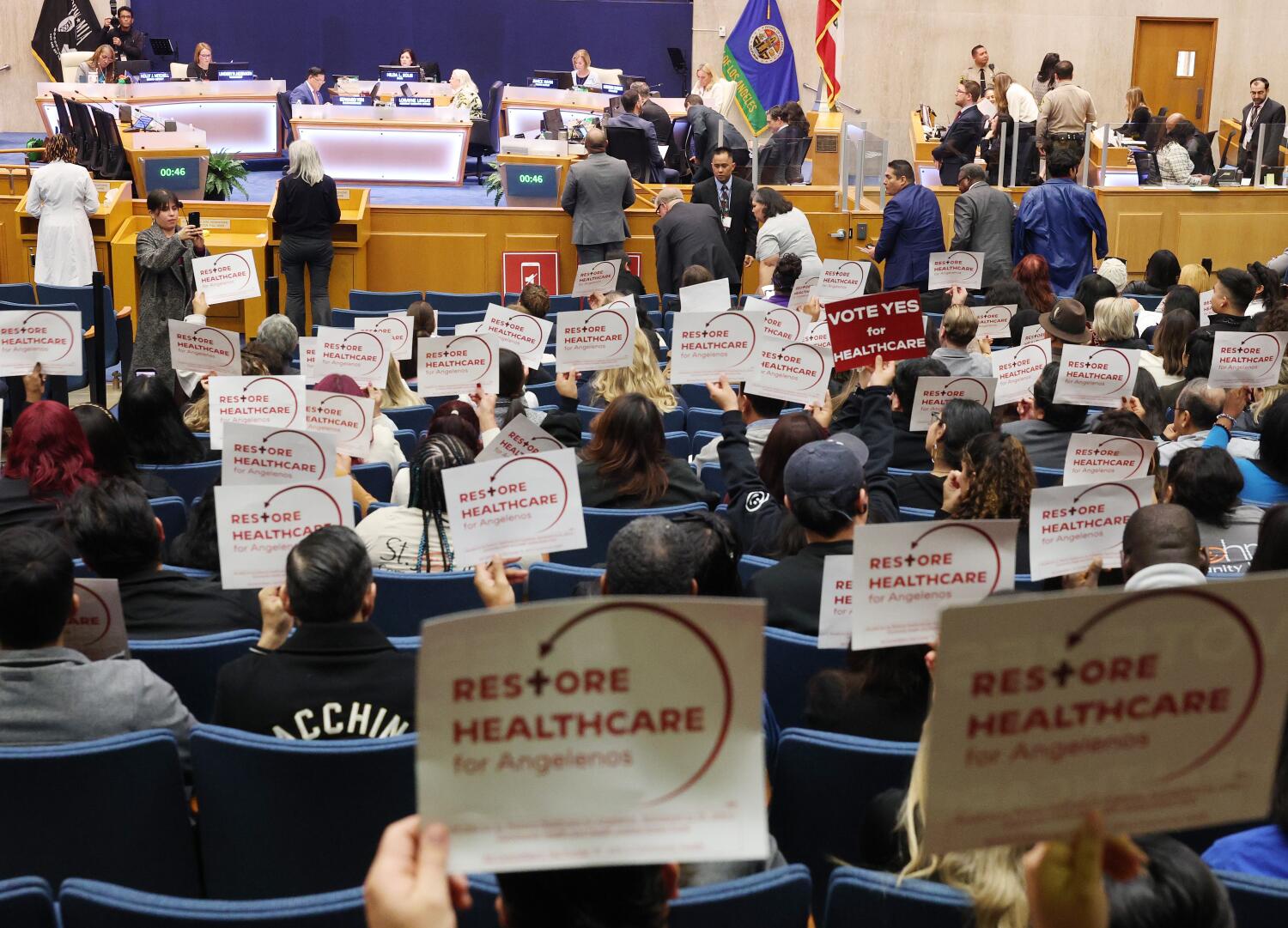 Source-feed image associated with Supporters of L.A. County healthcare sales tax declare victory