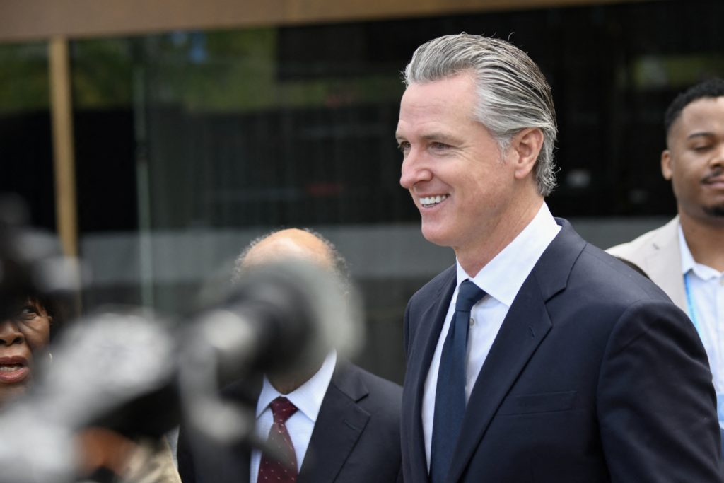 Source-feed image associated with Newsom urges a national 'billionaires' tax' while fighting one in California