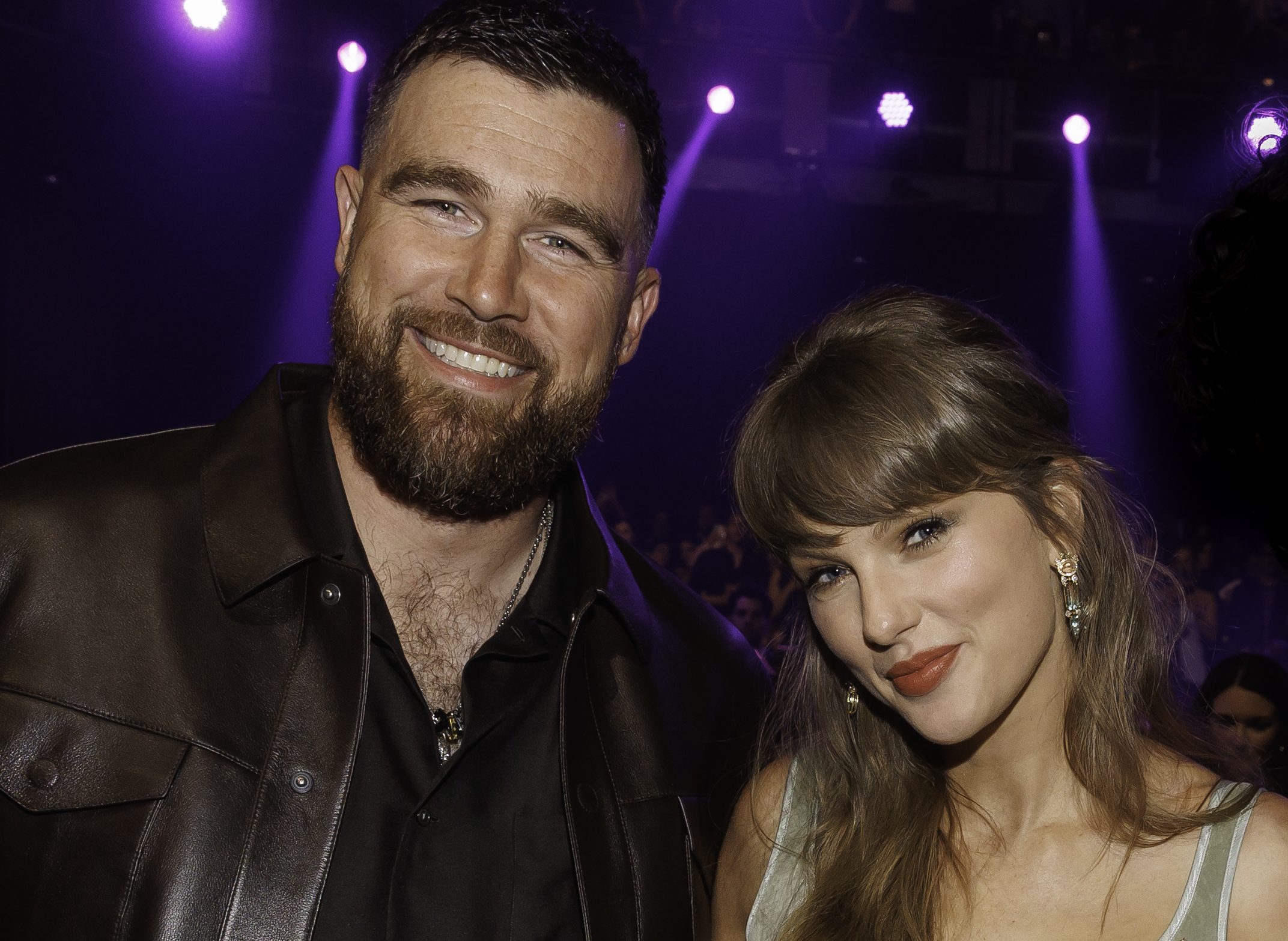 Source-feed image associated with Travis Kelce Speaks Out on Wedding to Taylor Swift: ‘Best Night of My Life’ and ‘It Was Cool to Live Out My Childhood Dream’ of Being in MSG
