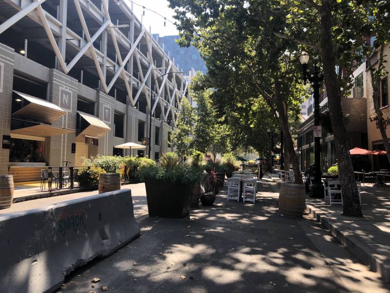 Source-feed image associated with 1 Dead, 1 Critically Hurt in Downtown San José Shooting