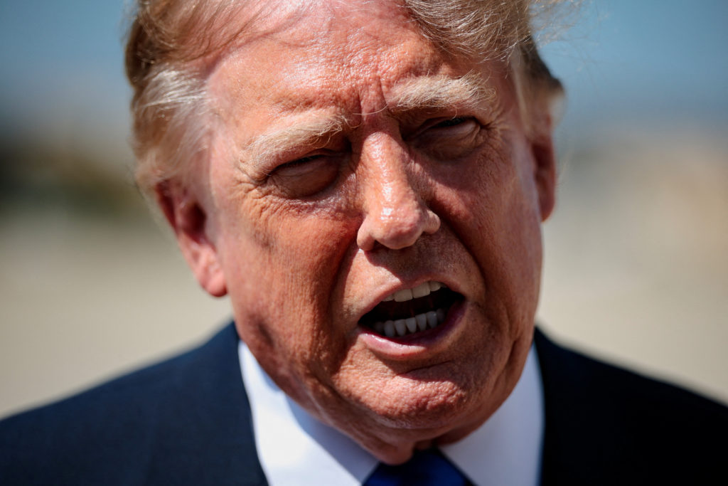 Source-feed image associated with With AI memes, Trump promotes mythical version of himself as challenges stack up ahead of midterms