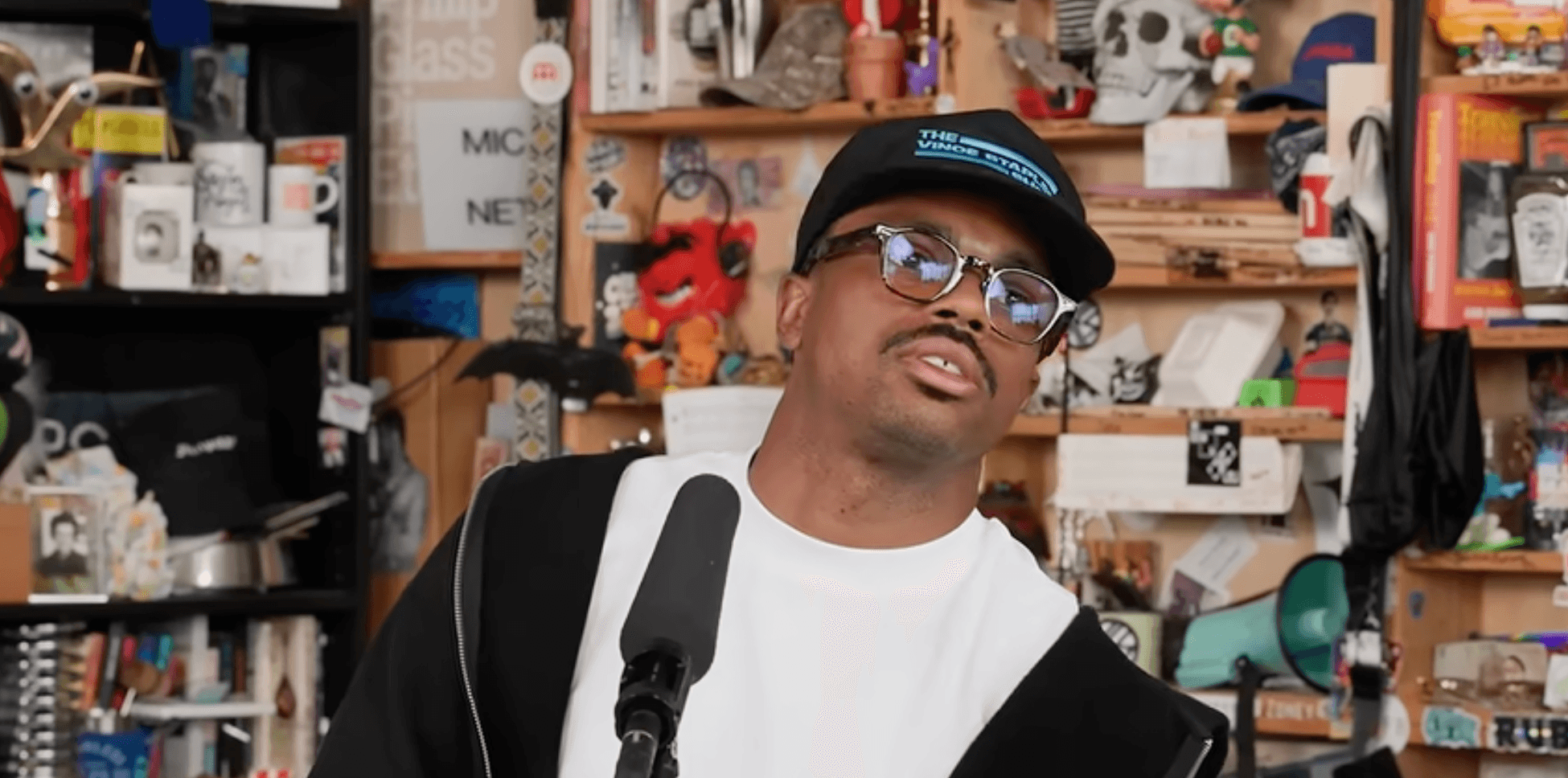 Source-feed image associated with Watch Vince Staples’ Tiny Desk Performance