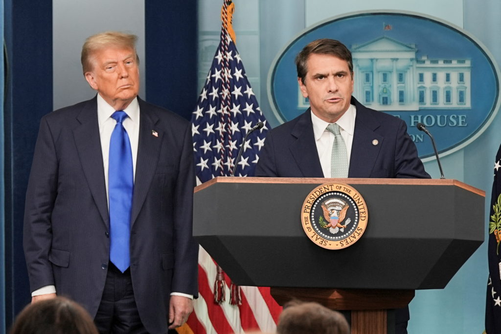 Source-feed image associated with Trump says he will nominate Todd Blanche to serve as attorney general