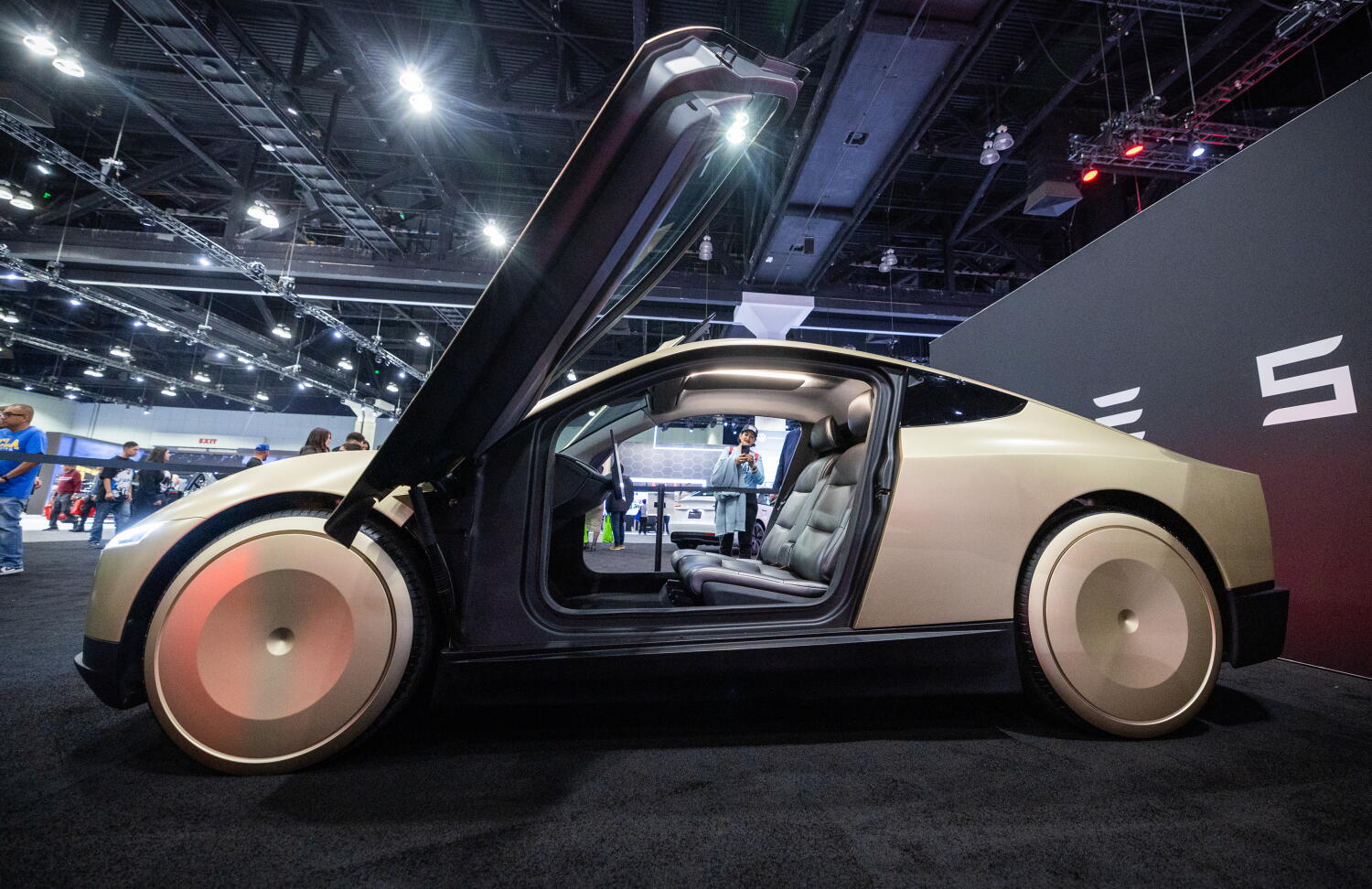 Source-feed image associated with Tesla's Cybercab launch triggers federal safety probe