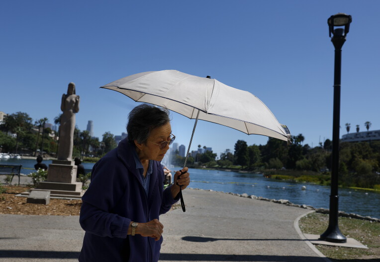 Source-feed image associated with SoCal could feel more like Florida this week — yuck. Stay safe out there