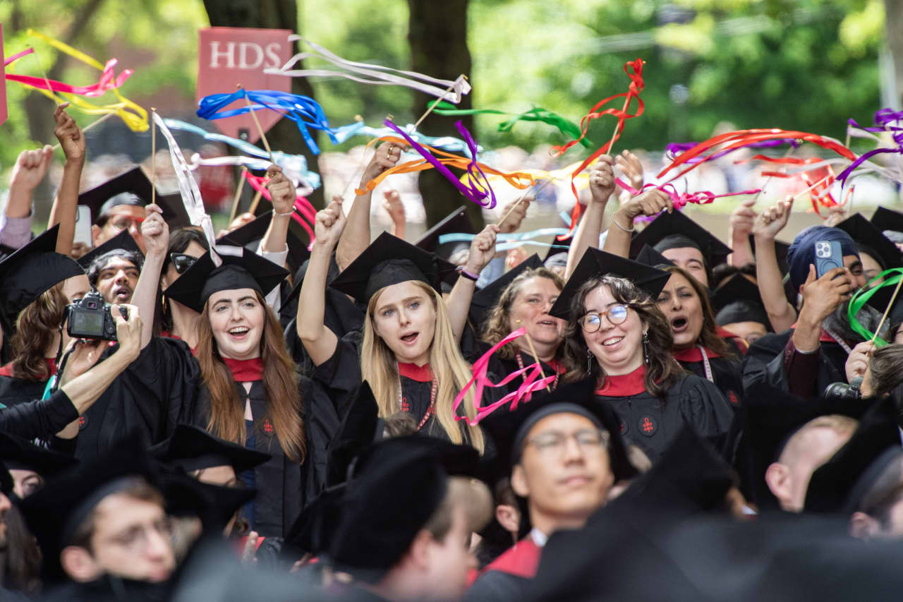 Image from linked report: Choosing these AI-exposed college majors could dent your job prospects — and lower your pay