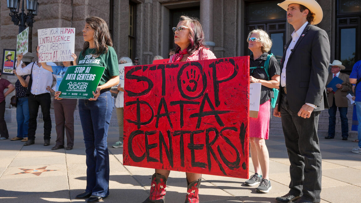 Source-feed image associated with Texas halts data center connections to power grid amid overwhelming demand
