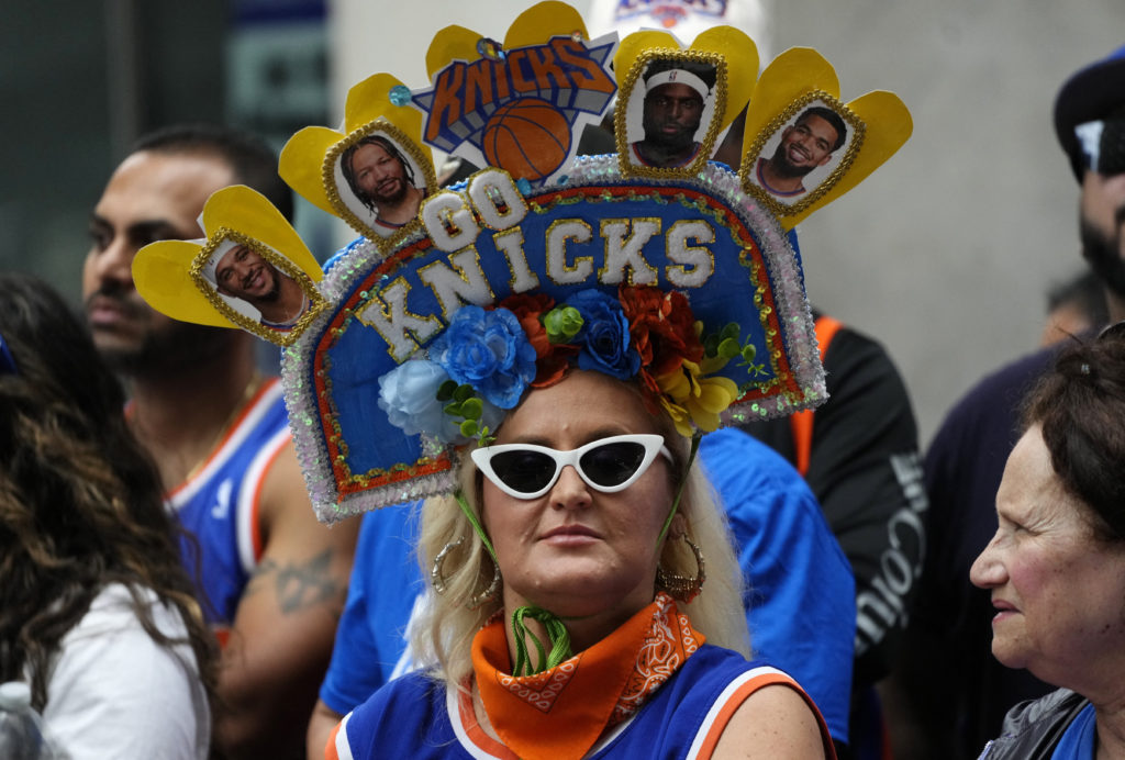 Source-feed image associated with WATCH LIVE: NBA champions NY Knicks celebrated in parade