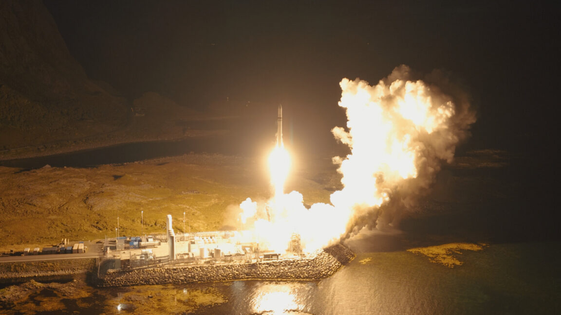 Source-feed image associated with German company becomes first in Europe to launch fully commercial orbital rocket