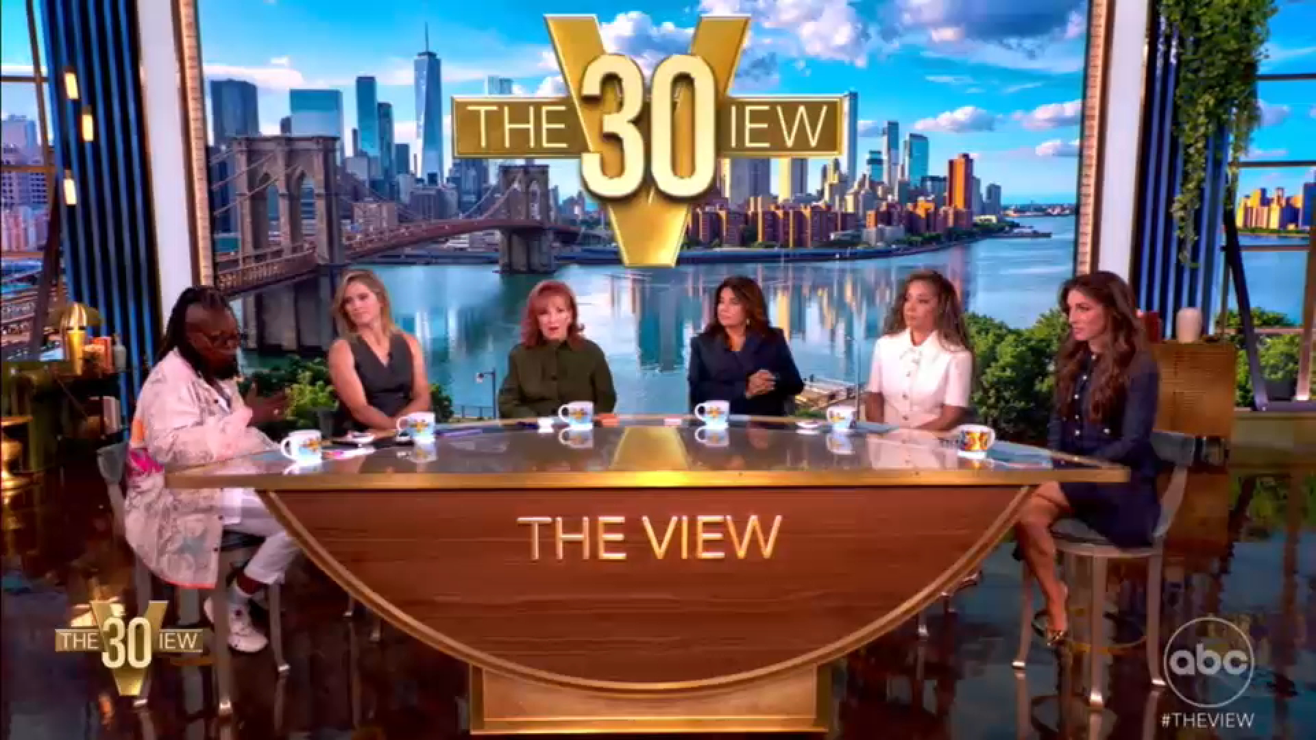Source-feed image associated with 'Live with Kelly and Mark' and 'The View' kick off new seasons on ABC