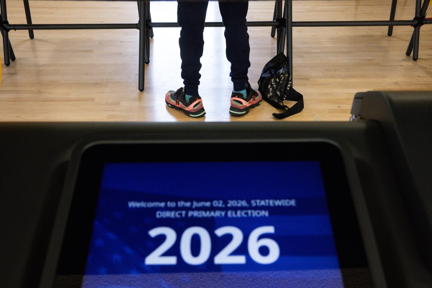 Source-feed image associated with Your last-minute guide for in-person voting in California's 2026 primary election