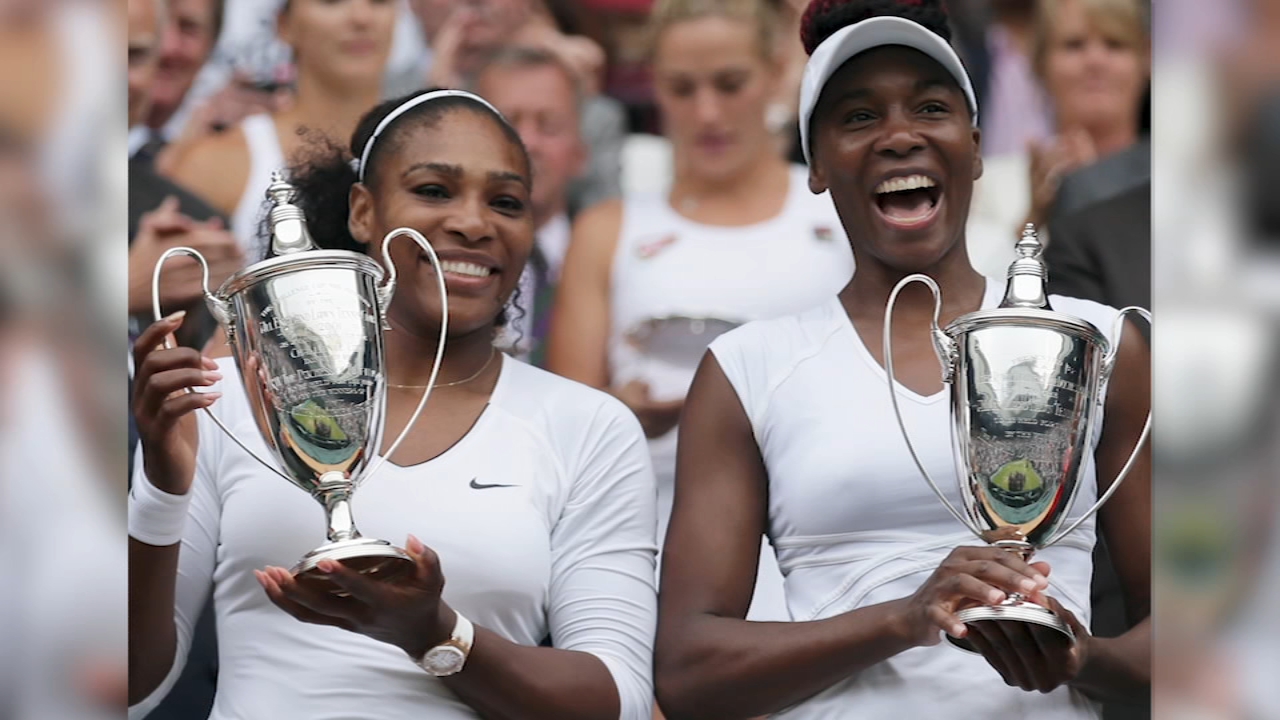 Source-feed image associated with Serena and Venus Williams to play doubles together at Wimbledon