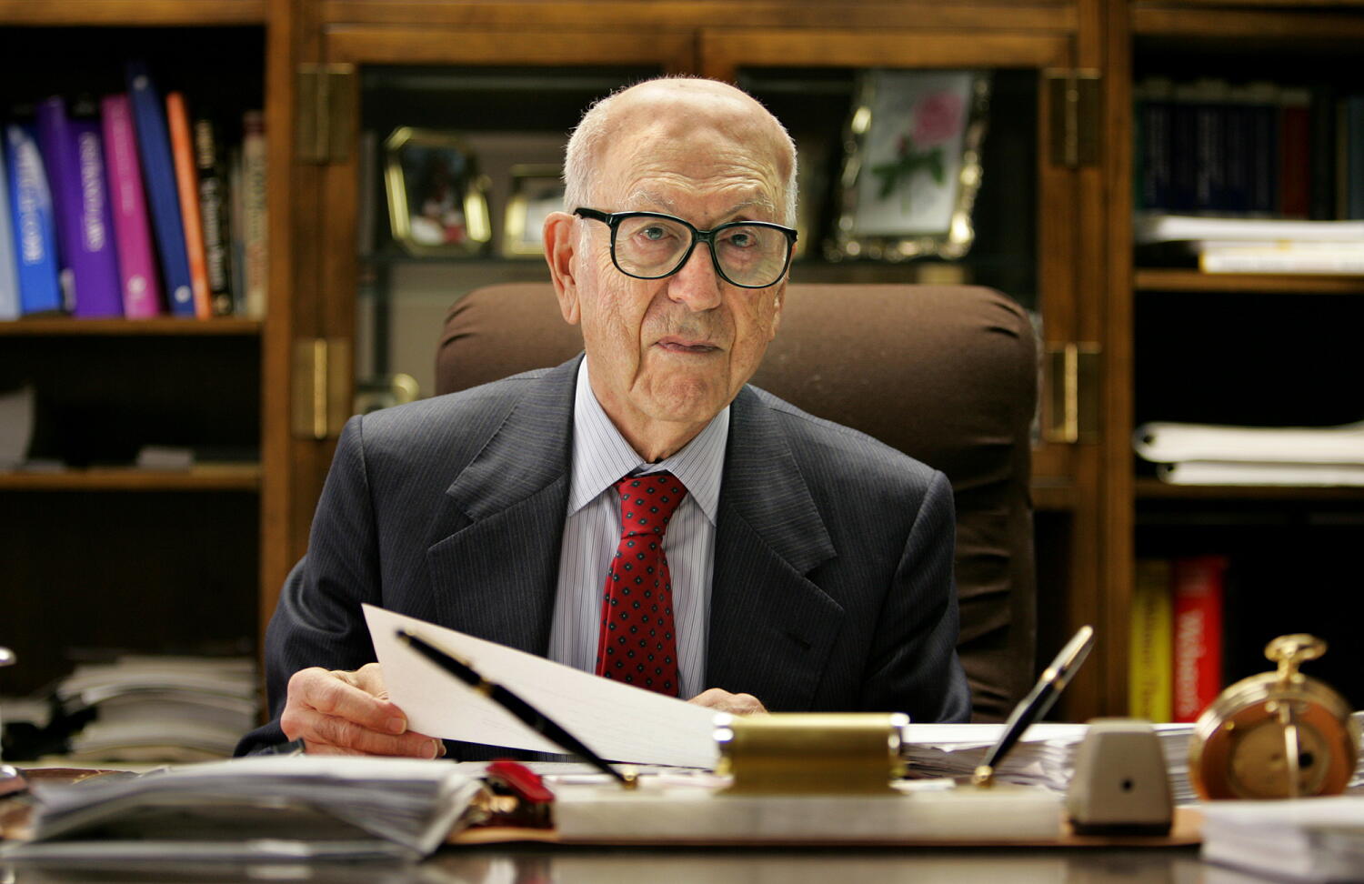 Source-feed image associated with George Joseph, pioneering Mercury General founder, dies at 104