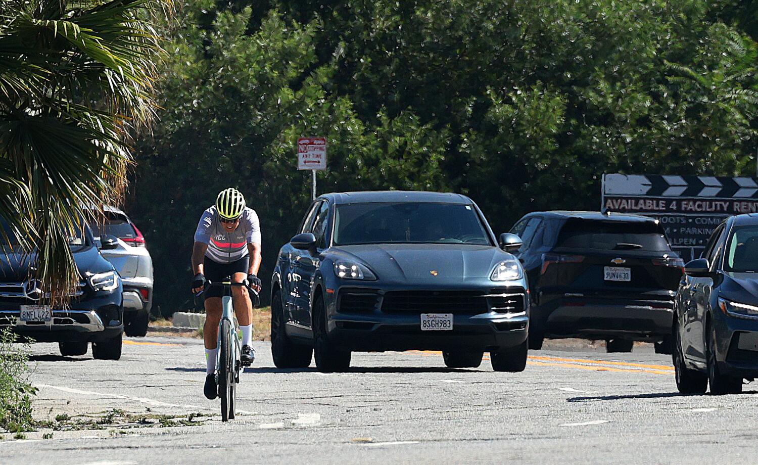 Source-feed image associated with Bass hit brakes on new bike lanes near Forest Lawn. Raman is now slamming her for it