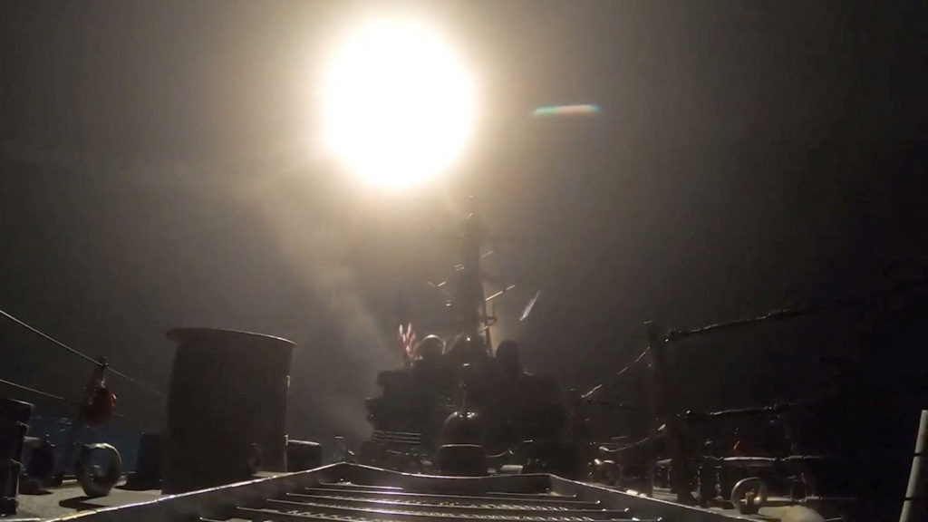 Source-feed image associated with U.S. expands attacks on Iran, which calls Strait of Hormuz a 'red line' as it strikes back