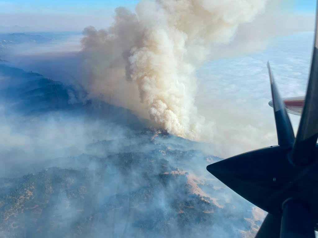 Source-feed image associated with Three Montecito County fires near Big Sur have burned nearly 60,000 acres