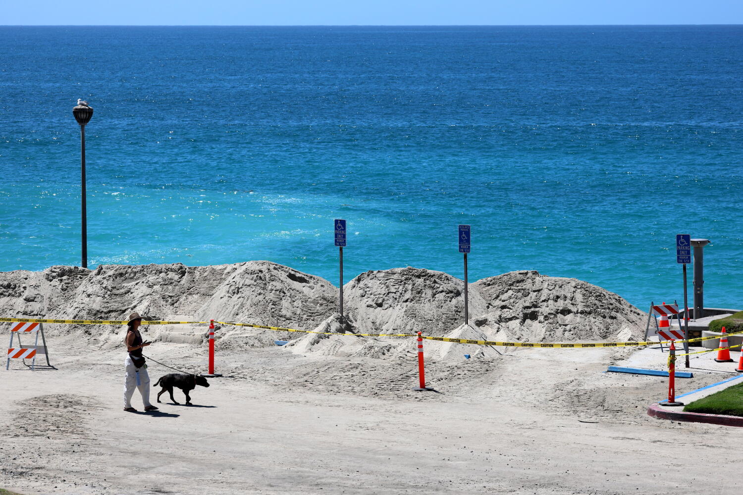 Source-feed image associated with Hurricane Marie tracking away from L.A., but beaches will still be hit hard