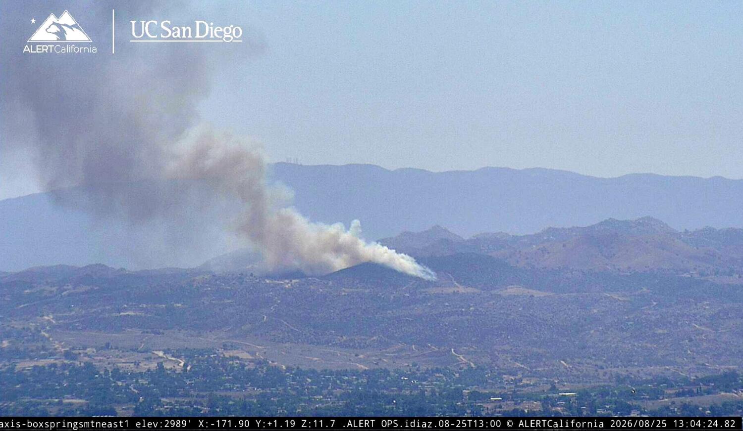 Source-feed image associated with Wood fire evacuation orders downgraded in Riverside County as crews bolster containment