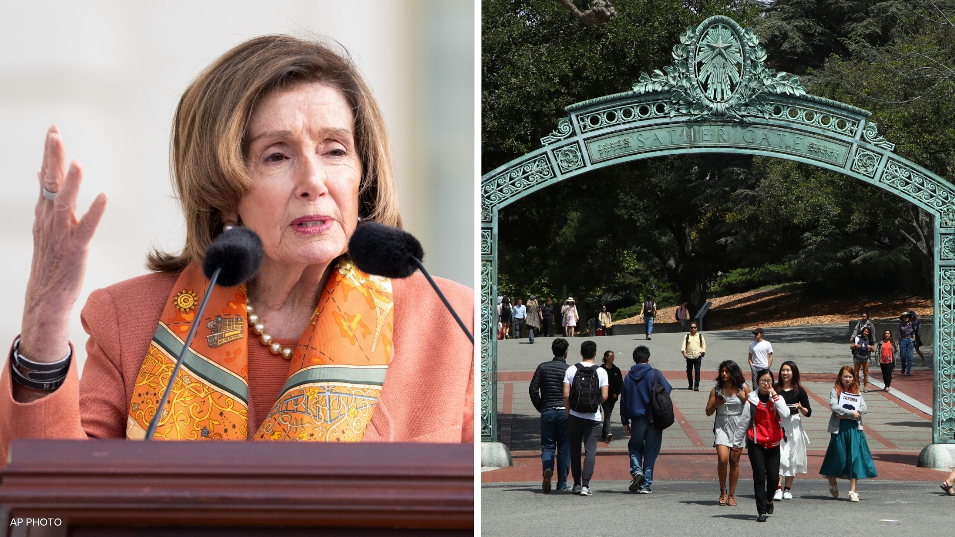 Source-feed image associated with Nancy Pelosi launches new democracy institute at UC Berkeley and will teach a class